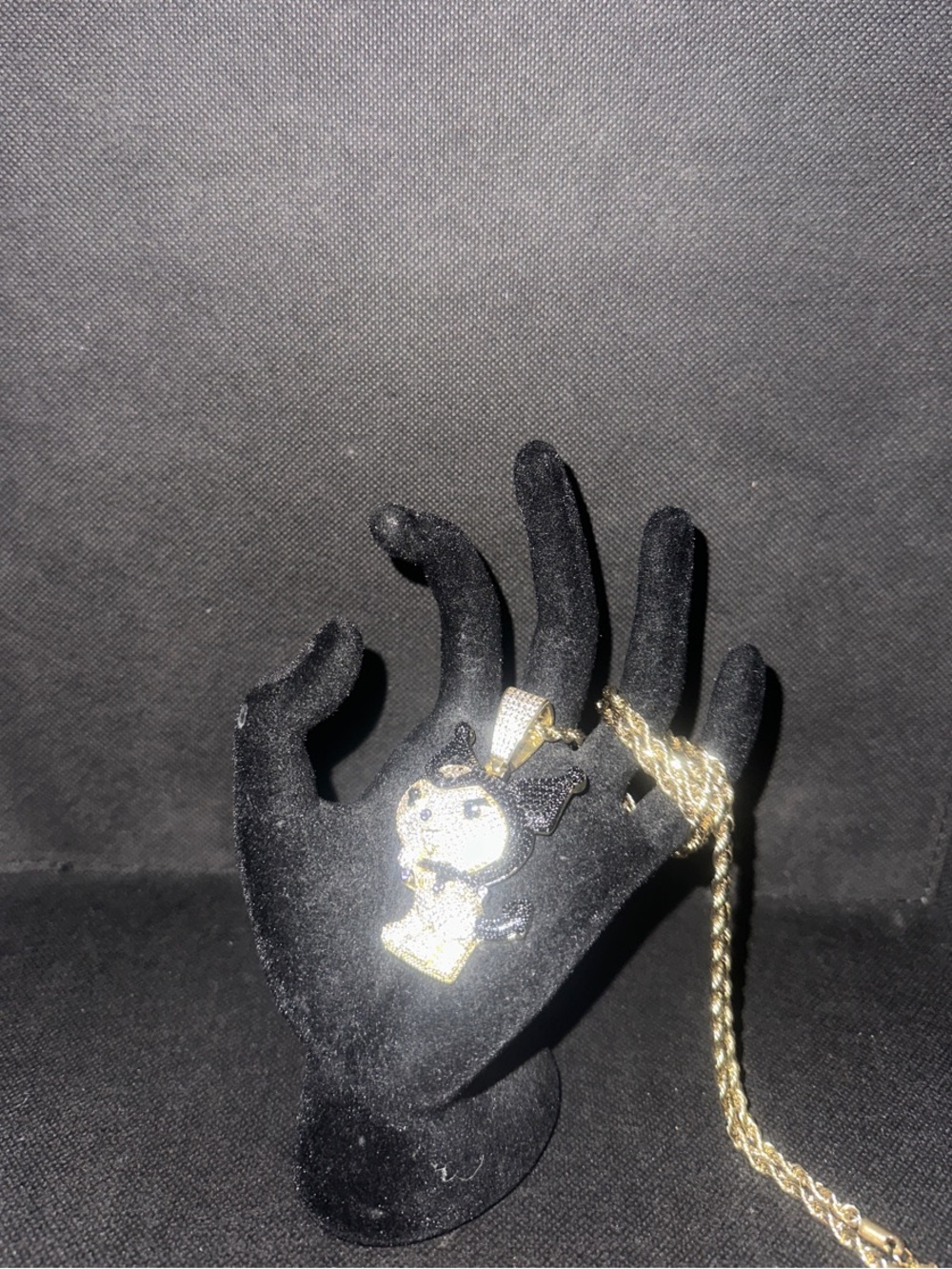 Gold-Tone Kuromi Pendant Necklace